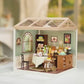 Miniature House Kit with Lights and Furniture