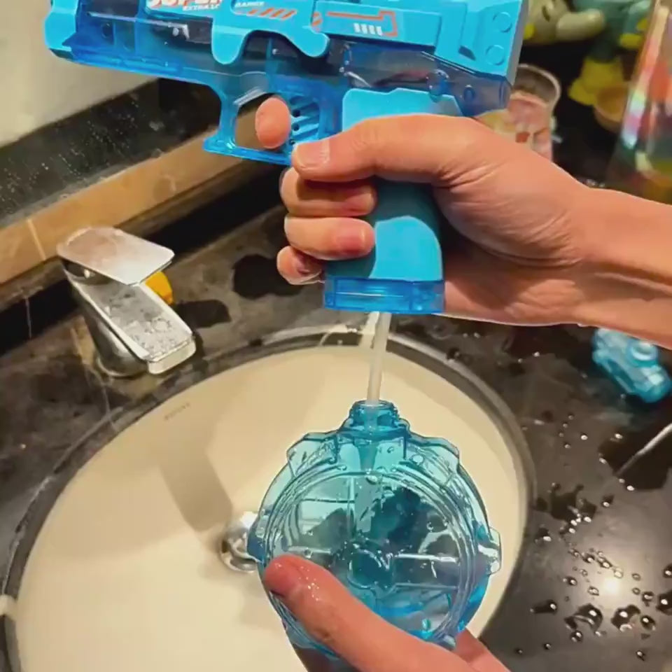 Rechargeable Spray Gun Toy – Electric Firelight Mouse Design for Kids