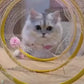 Collapsible Cat Tunnel with Mice and Feather Toys