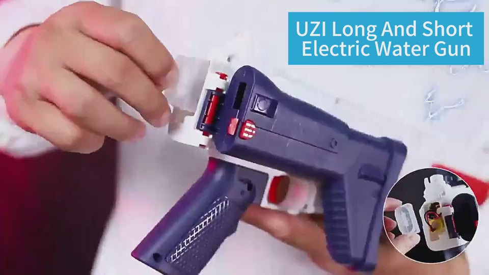 Rechargeable Electric Spray Gun – Long Range Water Blaster with Dual Clips