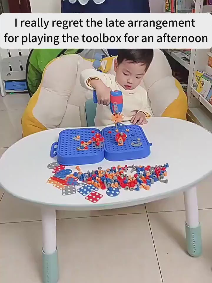 156pcs Kids Tool Box – Creative Repair Play Set for Boys & Girls