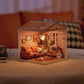 Miniature House Kit with Lights and Furniture