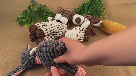 Soft Plush Donkey Dog Toy for Safe and Fun Playtime