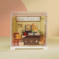 Miniature House Kit with Lights and Furniture