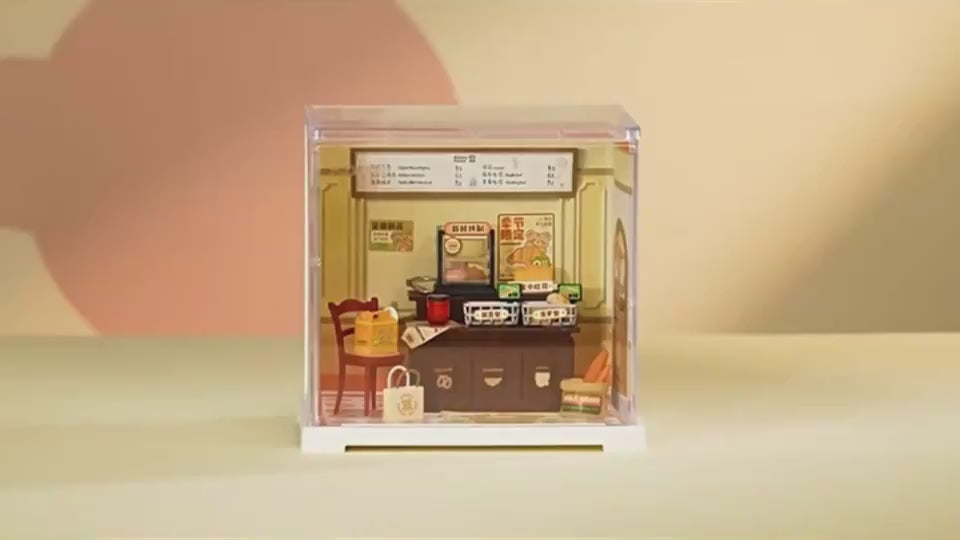 Miniature House Kit with Lights and Furniture