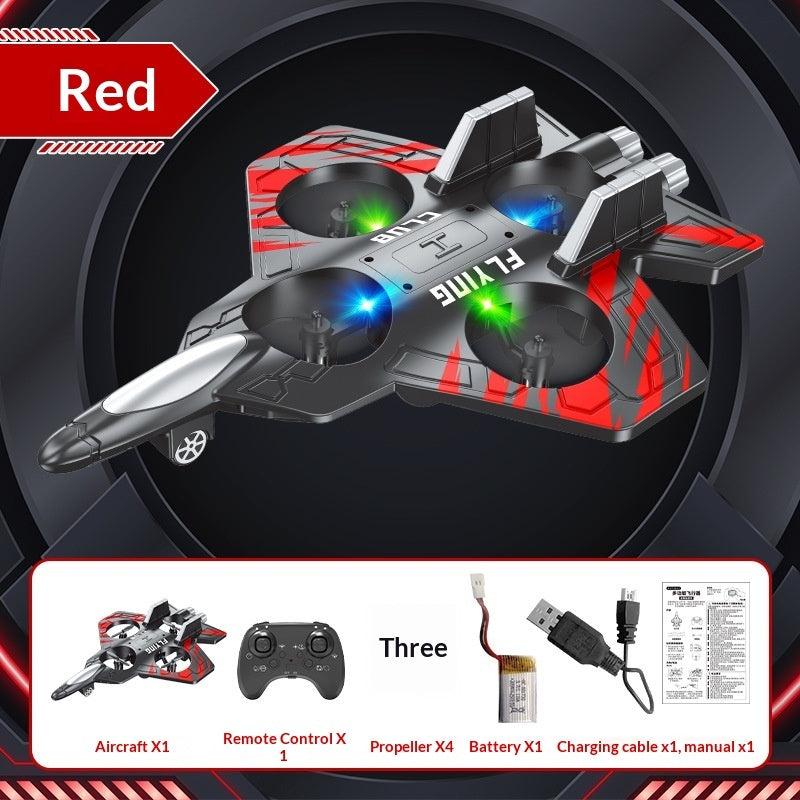 Full kit including RC plane aircraft, spare blades, and manual