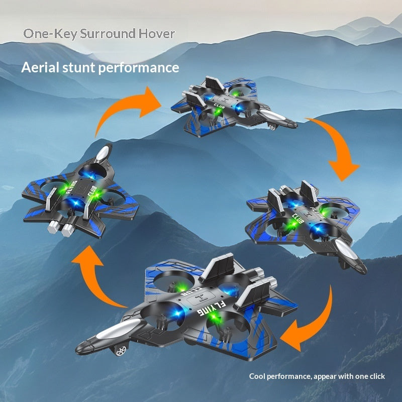 Easy one-key takeoff and landing feature on the RC plane aircraft