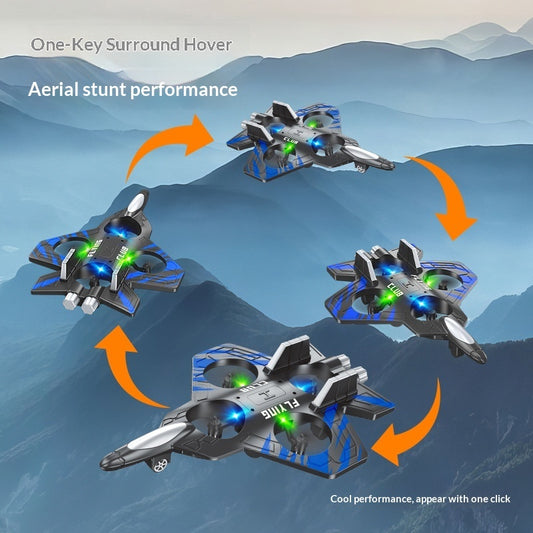 Easy one-key takeoff and landing feature on the RC plane aircraft